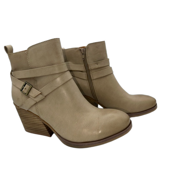 KORKS women’s size 7.5 Heidi Booties in cream NWOB - Picture 4 of 11